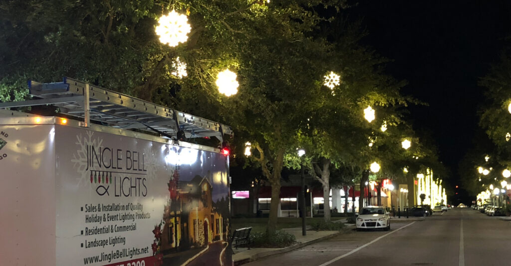Baldwin Park Outdoor Lighting by Jingle Bell Lights